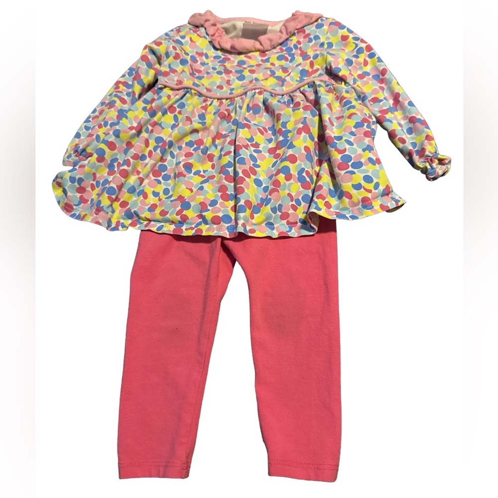 Cat & Jack Girls 18 Month pink polka dot outfit
Boho